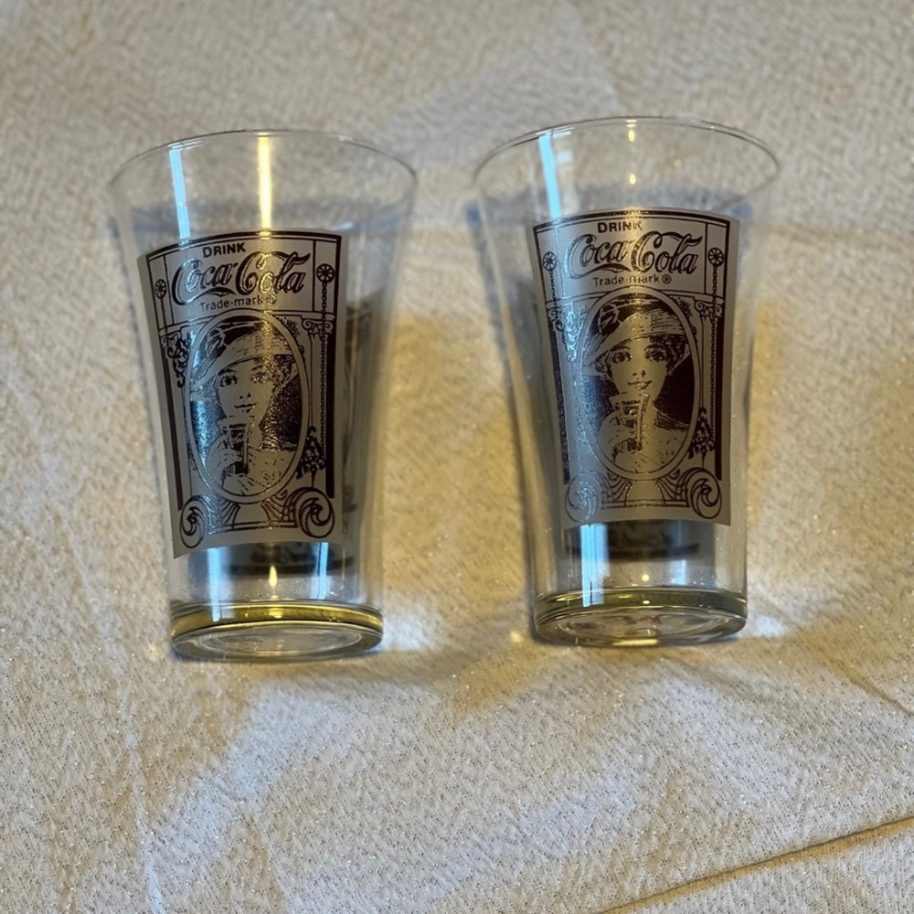 Vintage Coca Cola Glasses 16 oz